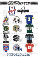 Arena Football League Denver Dynamite & AFL Logo Set Purchase #594