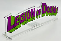 DC Comics Classic LEGION of DOOM ACRYLIC #362 Super Friends Acrylic Display