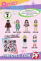 RetroHeroes™ Classic SERIES 7 Collection 6 pin set #604