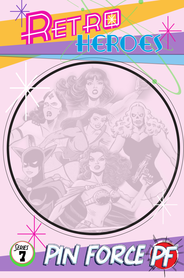 RetroHeroes™ Classic SERIES 7 Collection 6 pin set #604| PinForce