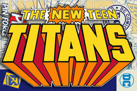 DC COMICS CLASSIC NEW TEEN TITANS LOGO Pin #323