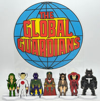 DC Comics Classic GLOBAL GUARDIANS LOGO ACRYLIC #369 Acrylic Display