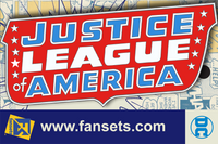 DC Comics Classic JUSTICE LEAGUE OF AMERICA 3 INCH LOGO PIN #30 UNRELEASED Licensed FanSets Pin