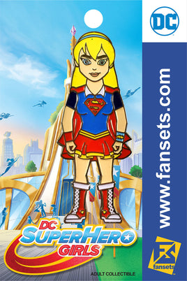 DC Comics SuperHero Girls SUPERGIRL Licensed FanSets Pin MicroChracters