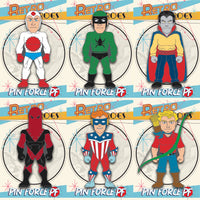 RetroHeroes™ Classic SERIES 6 Collection 6 pin set #566