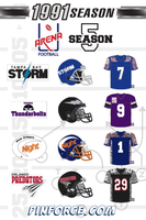 Arena Football TAMPA BAY STORM JERSEY 1991 Season