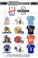 Arena Football LOS ANGELES COBRAS Helmet #750