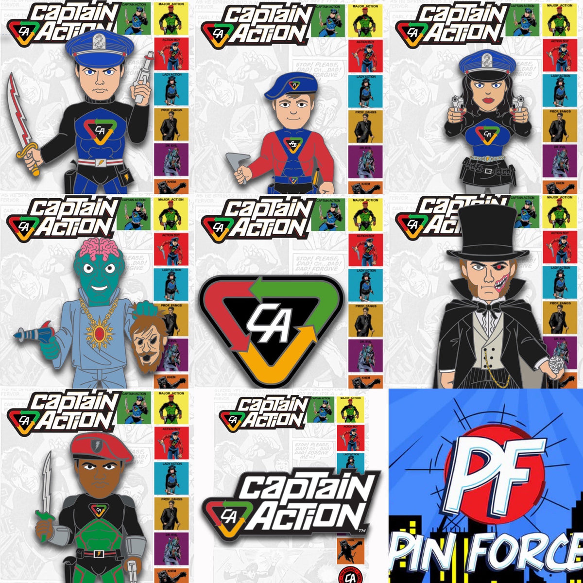 Captain Action DR. EVIL Character Pin| PinForce