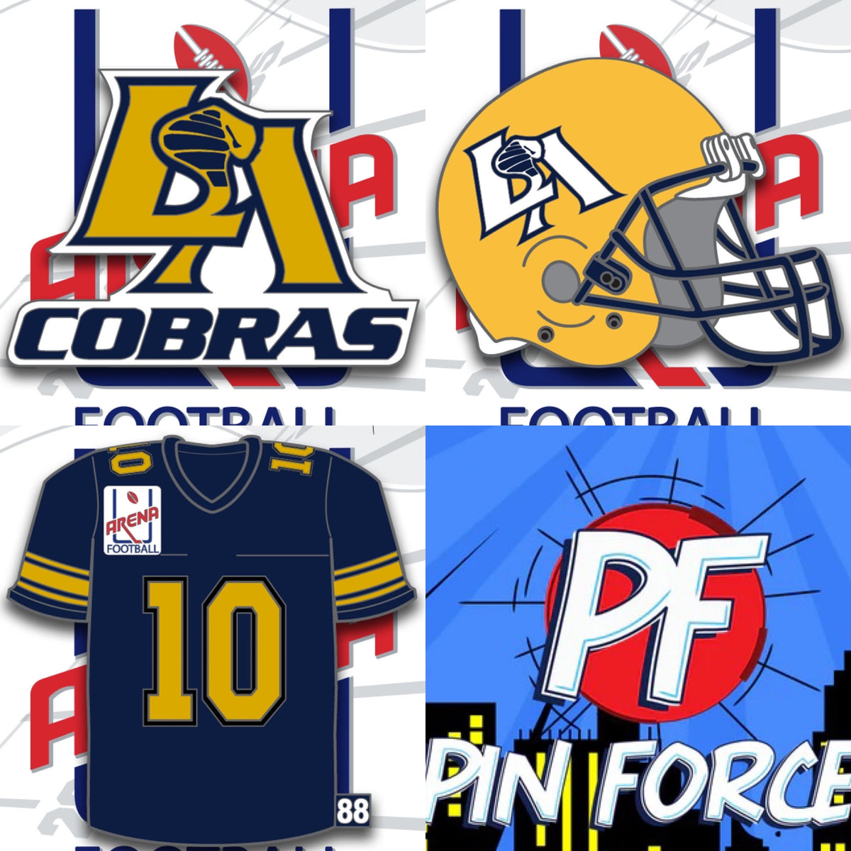 Arena Football League 1988 LOS ANGELES COBRAS Set Purchase #737| PinForce