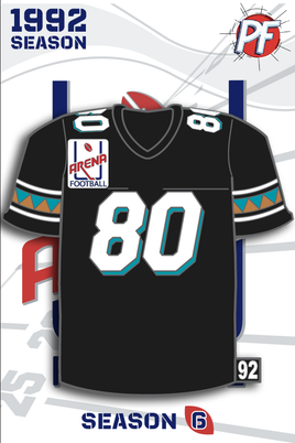 Arena Football Arena Football ARIZONA RATTLERS JERSEY 1992 Season