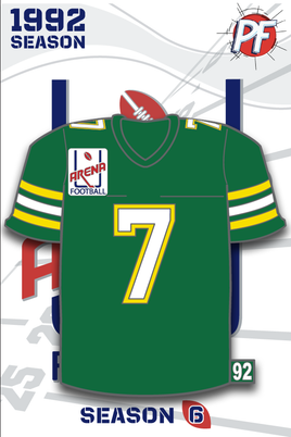 Arena Football Arena Football CINCINNATI ROCKERS JERSEY 1992 Season