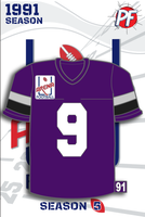 Arena Football COLUMBUS THUNDERBOLTS JERSEY 1991 Season