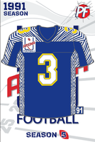 Arena Football DENVER DYNAMITE Jersey Update 1991 Season