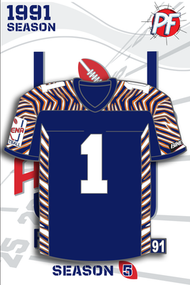 Arena Football NEW ORLEANS NIGHT JERSEY 1991 Season