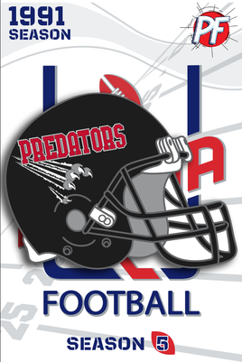 Arena Football Arena Football ORLANDO PREADATORS HELMET 1991 Season