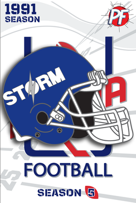 Arena Football TAMPA BAY STORM HELMET 1991 Season