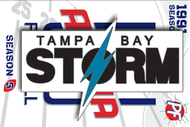 Arena Football TAMPA BAY STORM LOGO 1991 Season
