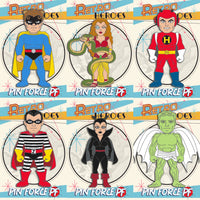 RetroHeroes™ Classic SERIES 26 Collection 6 pin set