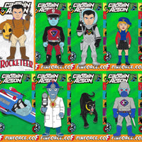 Captain Action CAPTAIN EVIL Character Pin SERIES 2