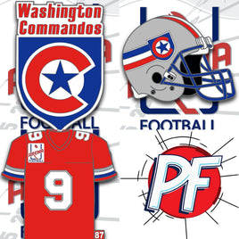 Arena Football League WASHINGTON COMMANDOS Set Purchase #682