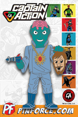 Captain Action DR. EVIL Character Pin