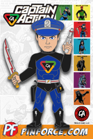 Captain Action SERIES 1 8 pin COMPLETE SET