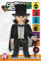 Captain Action PROF FANG Character Pin