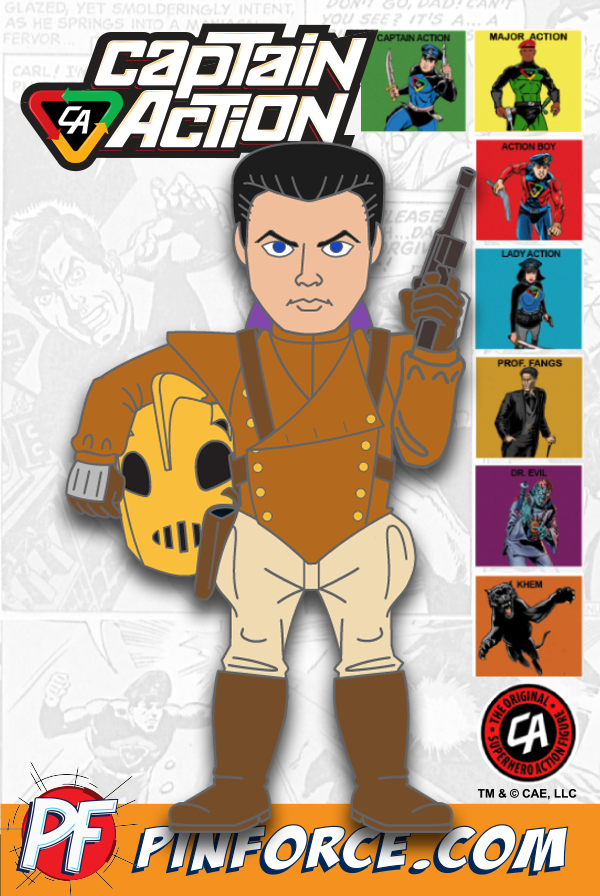 Captain Action SERIES 2 8 pin COMPLETE SET| PinForce