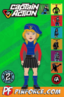 Captain Action SERIES 2 8 pin COMPLETE SET