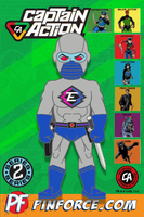 Captain Action SERIES 2 8 pin COMPLETE SET