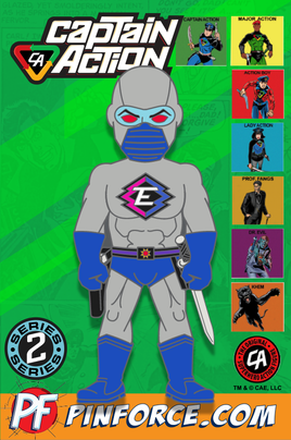Captain Action CAPTAIN EVIL HENCHMAN Character Pin SERIES 2