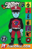 Captain Action SERIES 2 8 pin COMPLETE SET