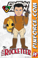 Captain Action CAPTAIN ACTION as the ROCKETEER Character Pin SERIES 2