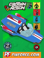 Captain Action SERIES 2 8 pin COMPLETE SET