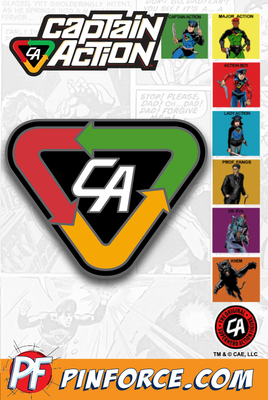Captain Action CAPTAIN ACTION SHIELD Pin Series 1