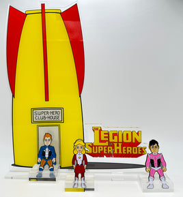 DC Comics Classic The LEGION HEADQUARTERS #1 ACRYLIC DISPLAY #313
