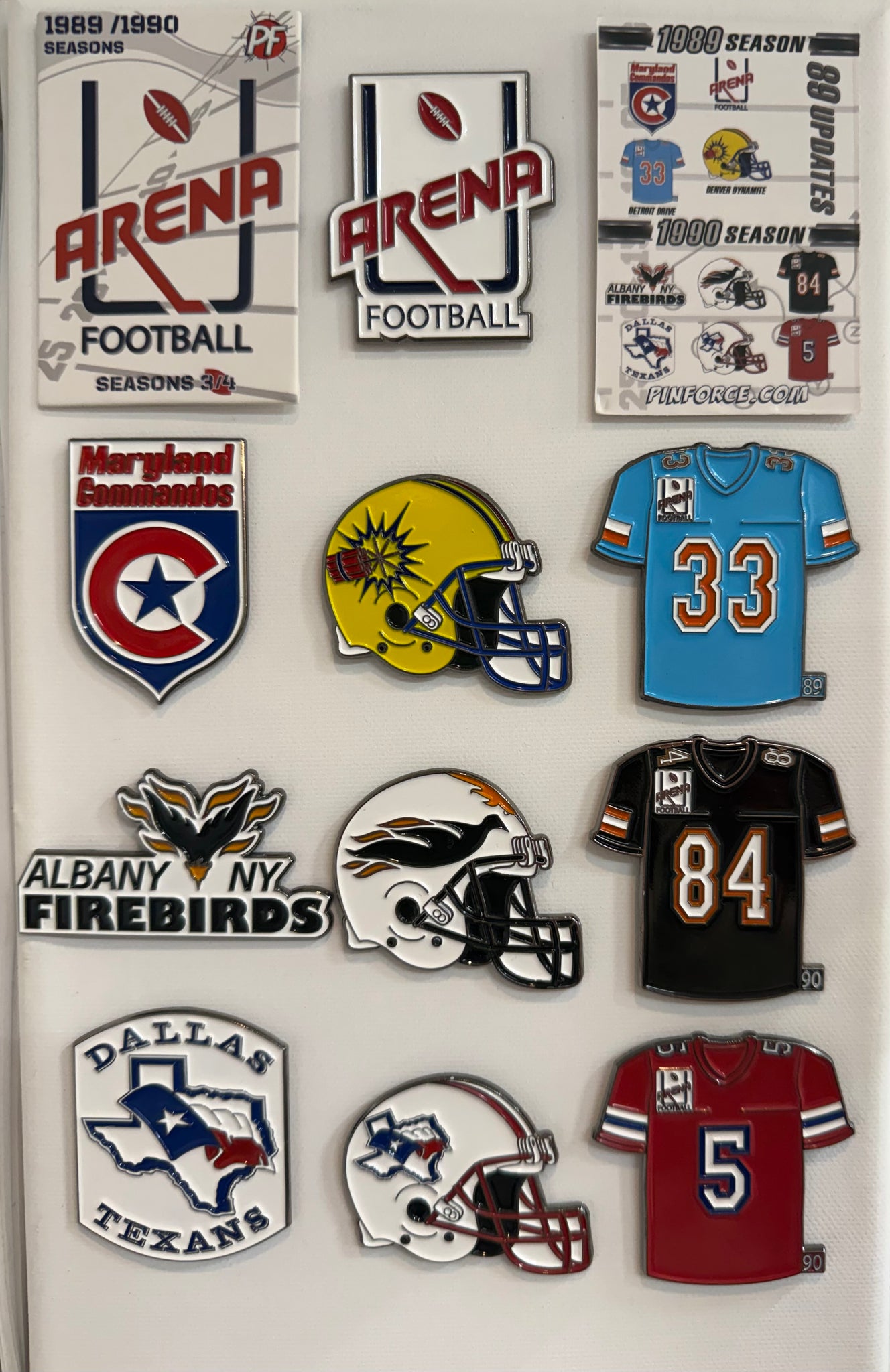 Arena Football DALLAS TEXANS HELMET 1990 Season| PinForce