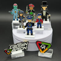 Captain Action PROF FANG Character Pin