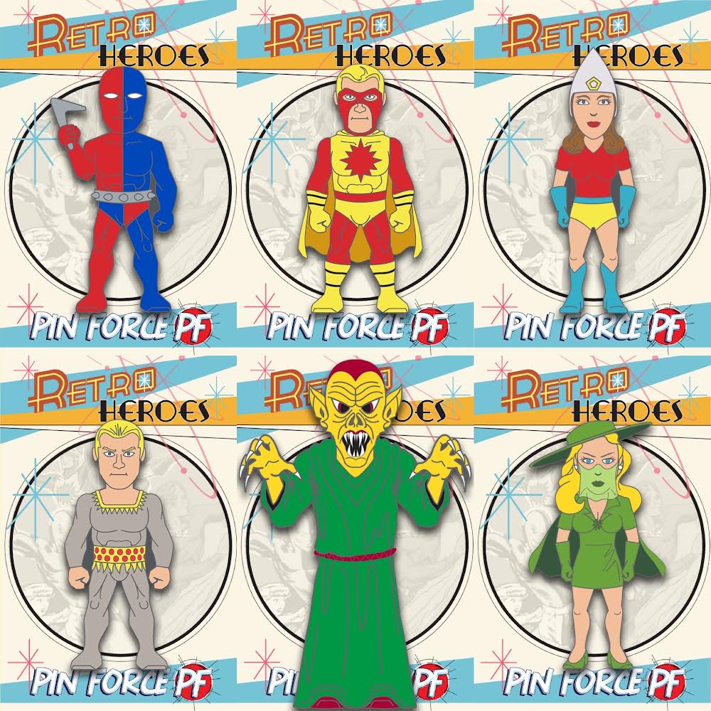 RetroHeroes™ Classic SERIES 1 Collection 6 pin set #338| PinForce
