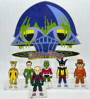 DC Comics Classic HALL of DOOM ACRYLIC Super Friends Acrylic Display #359