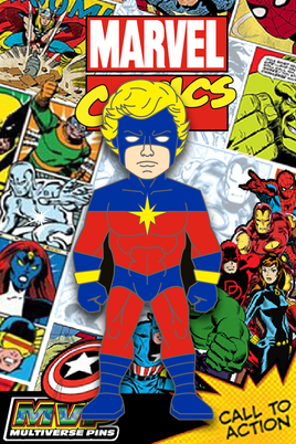 Marvel Comics CAPTAIN MAR-VEL Character Pin Phase 9 MultiVersePins