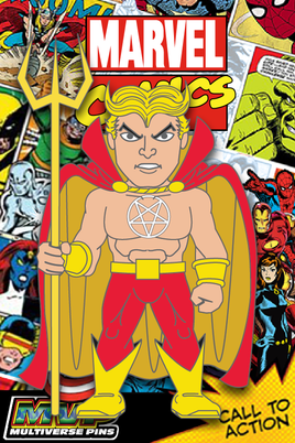 Marvel Comics SON OF SATAN (Daimon Hellstrom) Character Pin Phase 10 MultiVersePins