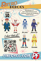 RetroHeroes™ Classic SERIES 10 Collection 6 pin set #685