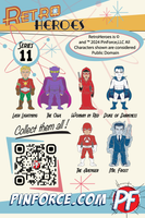 RetroHeroes™ Classic SERIES 11 Collection 6 pin set #713
