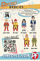 RetroHeroes™ Classic SERIES 14 Collection 6 pin set