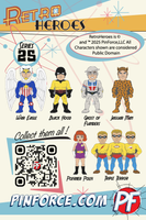 RetroHeroes™ Classic SERIES 25 Collection 6 pin set