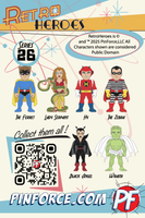 RetroHeroes™ Classic SERIES 26 Collection 6 pin set