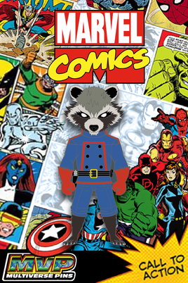 Marvel Comics ROCKET RACOON MULTIVERSEPINS