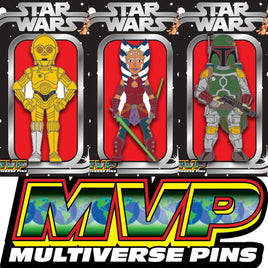 Star Wars Classic Characters AHSOKA, BOBA FETT and C-3PO MultiVersePins