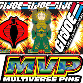 G.I. Joe Classics SERPENTOR, COBRA LOGO, and GI JOE logo MultiVersePins